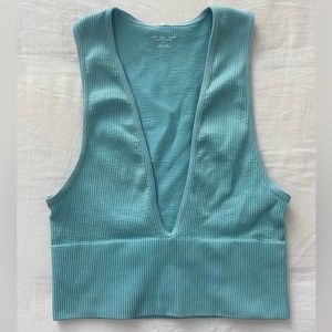 Urban Outfitters Blue Teal Athletic Bra Top Size S